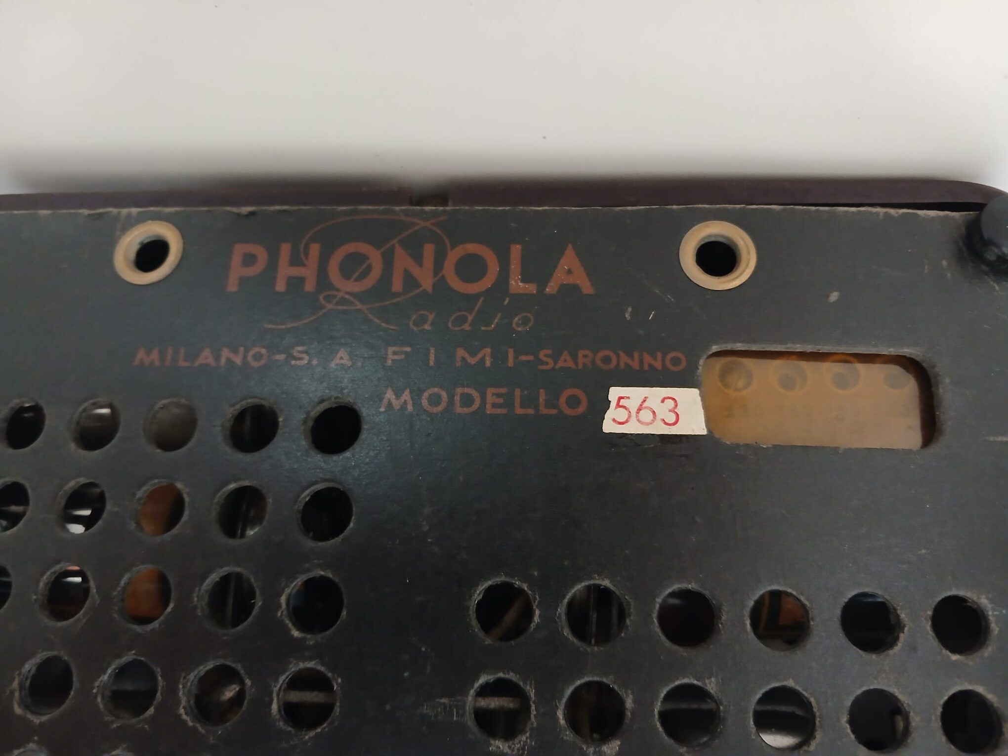 RADIO PHONOLA MODELLO 563 CASTIGLIONI, FUNZIONANTE, RARA E ANTICA. - immagine 8